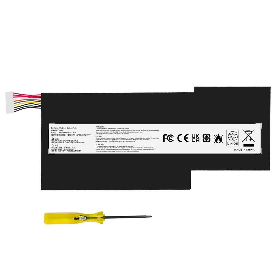 MSI MSI 11.4V 52.4Wh 3-Cell Battery for WF65 WF75 Bravo 15 17 — product photo