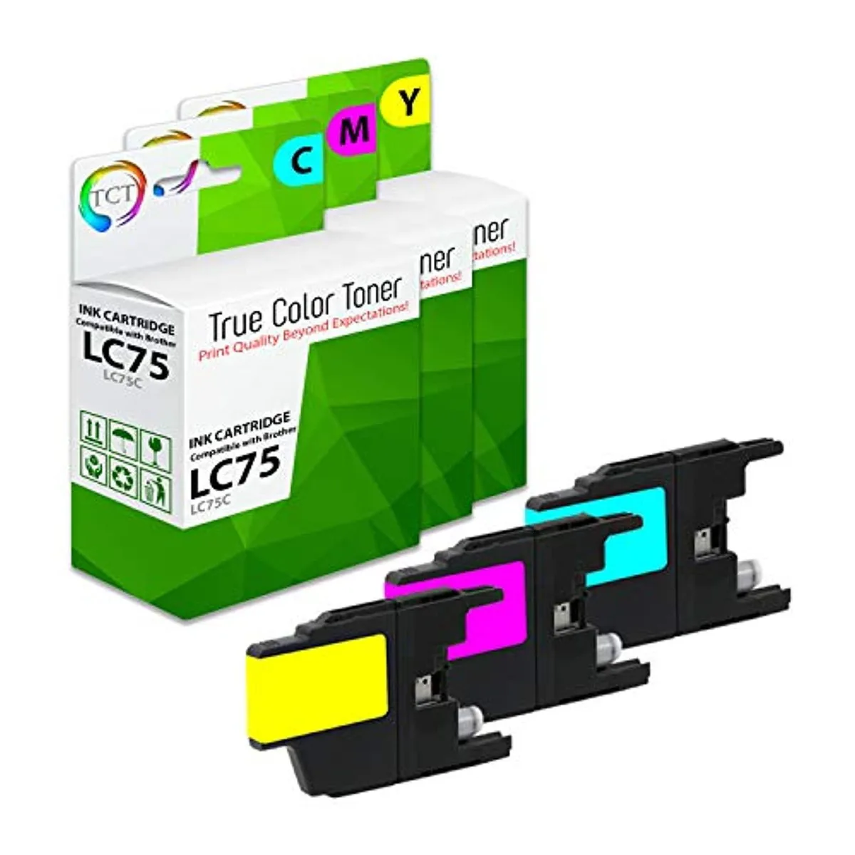 TCT TCT Compatible Ink Cartridge LC75 C M Y 600 Pages — product photo