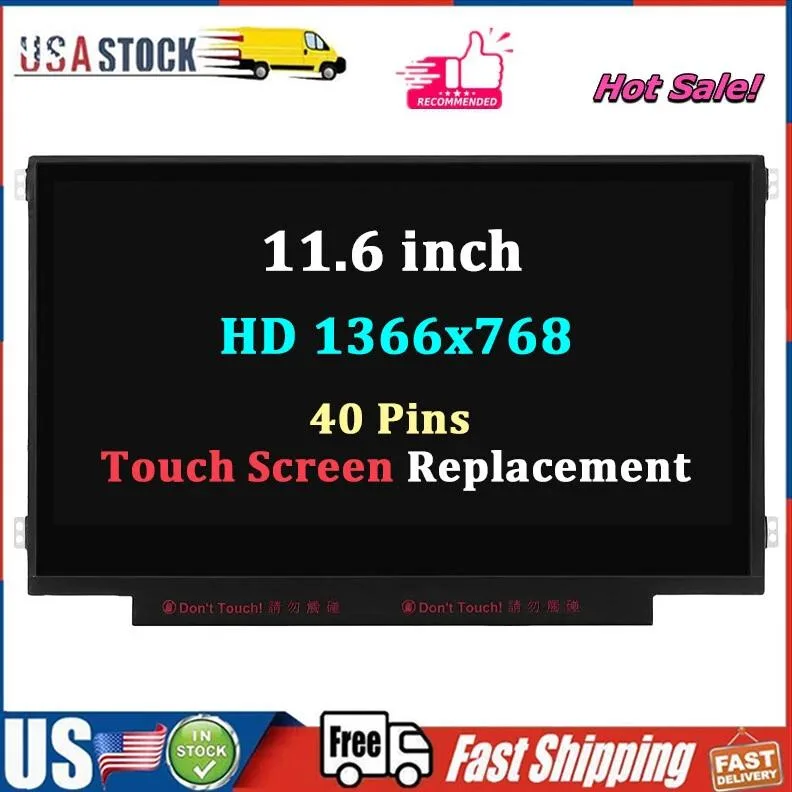 NUOLAISUN NUOLAISUN 11.6" Laptop Screen for HP Fortis 11 G9 Q Chromebook HD LCD Touch Replacement — product photo
