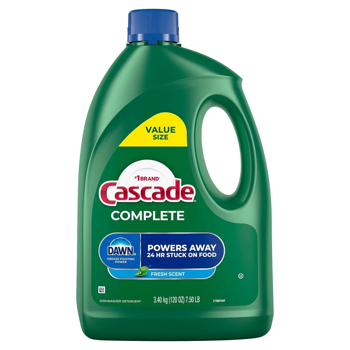 Procter &amp; Gamble Procter &amp; Gamble 80354945 Cascade Complete Dishwasher Detergent Gel Fresh Scent 120 oz 4/Carton Cleaning — product photo