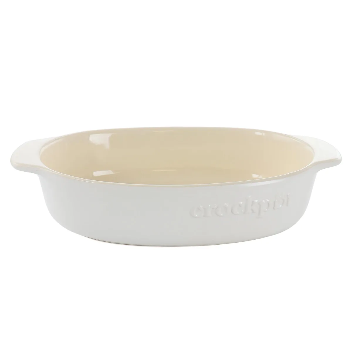 Crock-Pot Crock-Pot 510120004M 2.5 Quart Oval Stoneware Casserole White — product photo