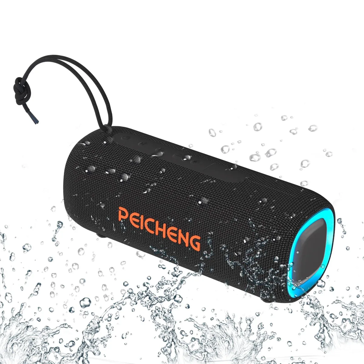  PEICHENG 03C Portable Speaker Black 20W IPX5 4000mAh RGB — product photo