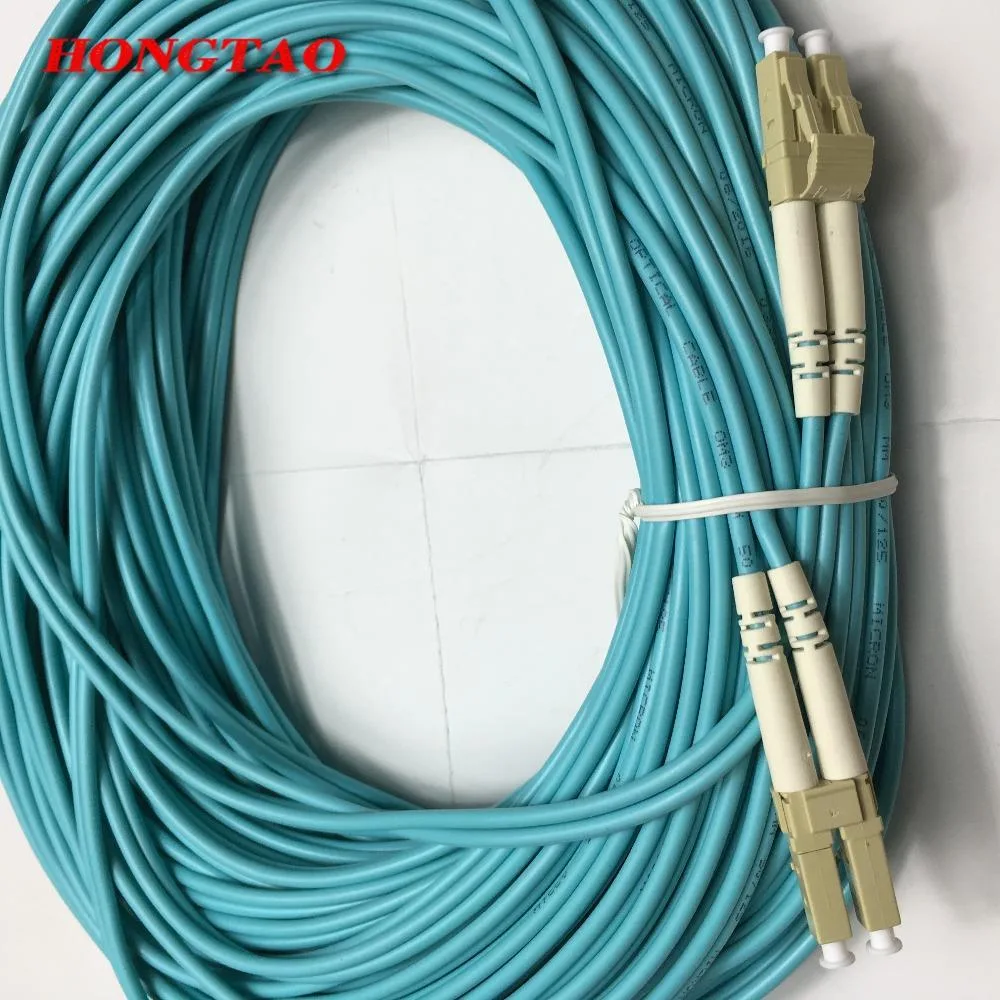 Ruth's sister Ruth's sister 110M LC-LC Duplex OM3 50/125 Aqua fibre optic cable — product photo