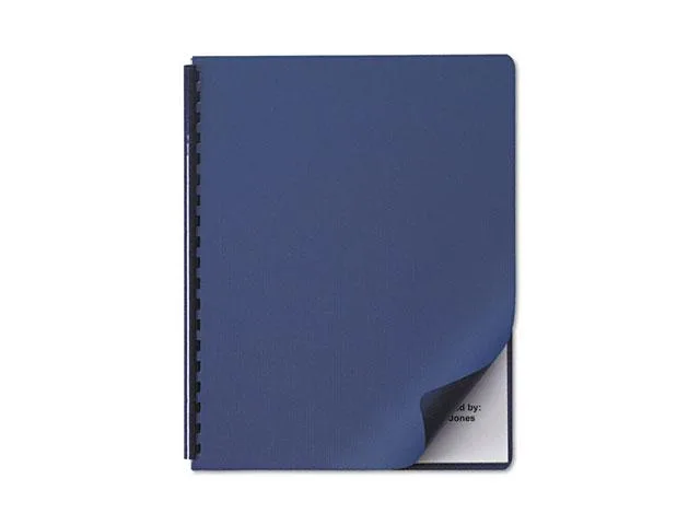 GBC GBC 2001513 Linen Textured Binding Covers Navy 50 Pack — product photo
