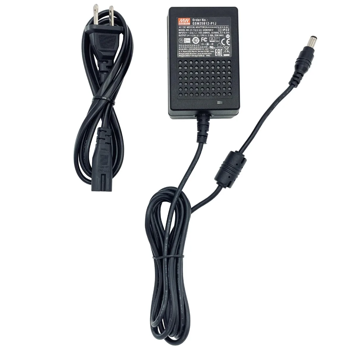 Mean Well Mean Well GSM25B12 12V 2.08A 25W power adapter — product photo