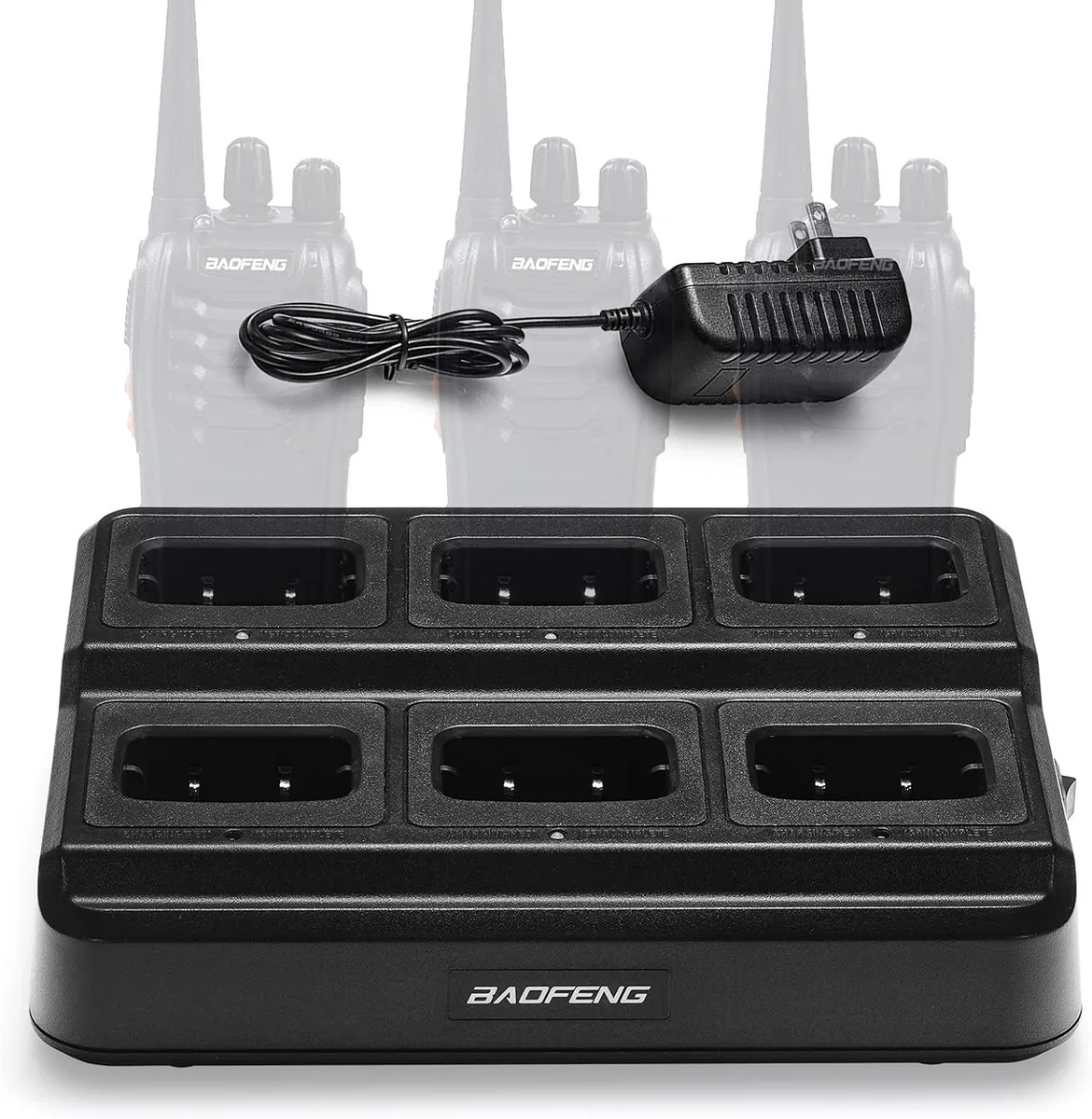usbroway usbroway six-way charger for BF-888S H-777 BF-88ST two-way radio — product photo