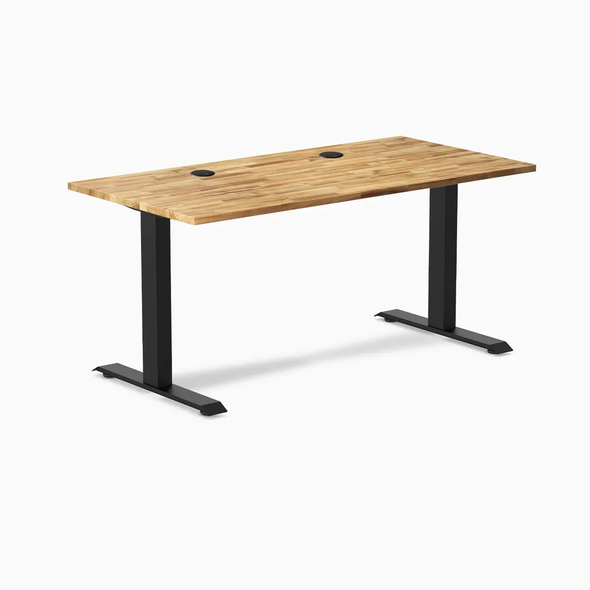 Desky Desky Zero Hardwood Office Desk Acacia 60 x 30 in Matte Black — product photo
