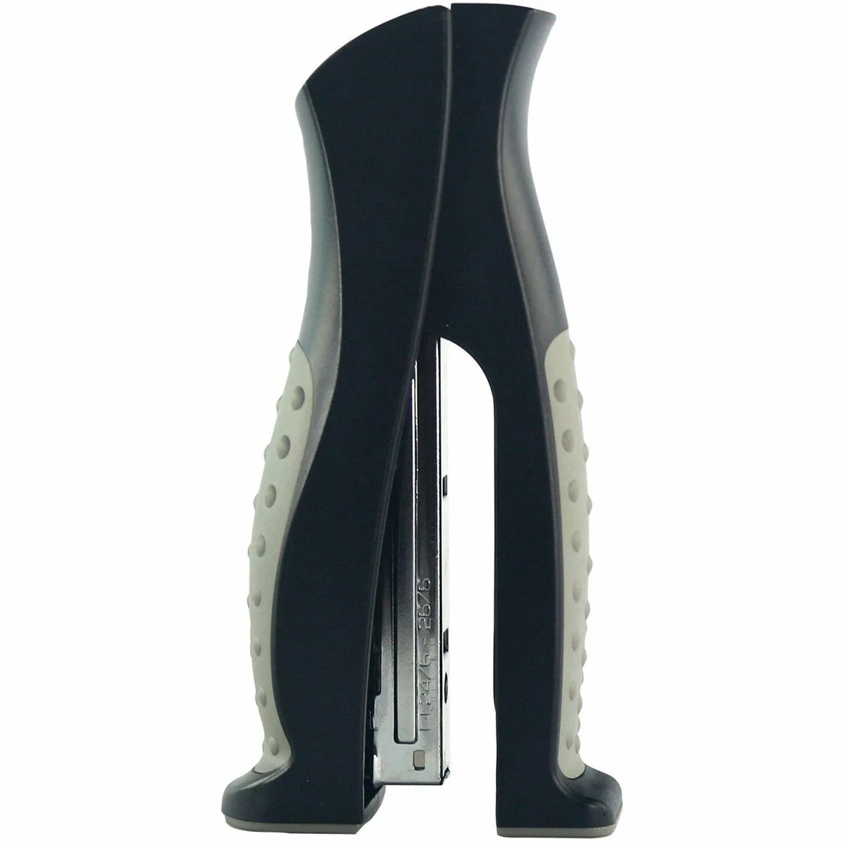 Business Source Business Source 65646 Stand-Up Stapler 20 Sht 210 Cap Black/Gray — product photo