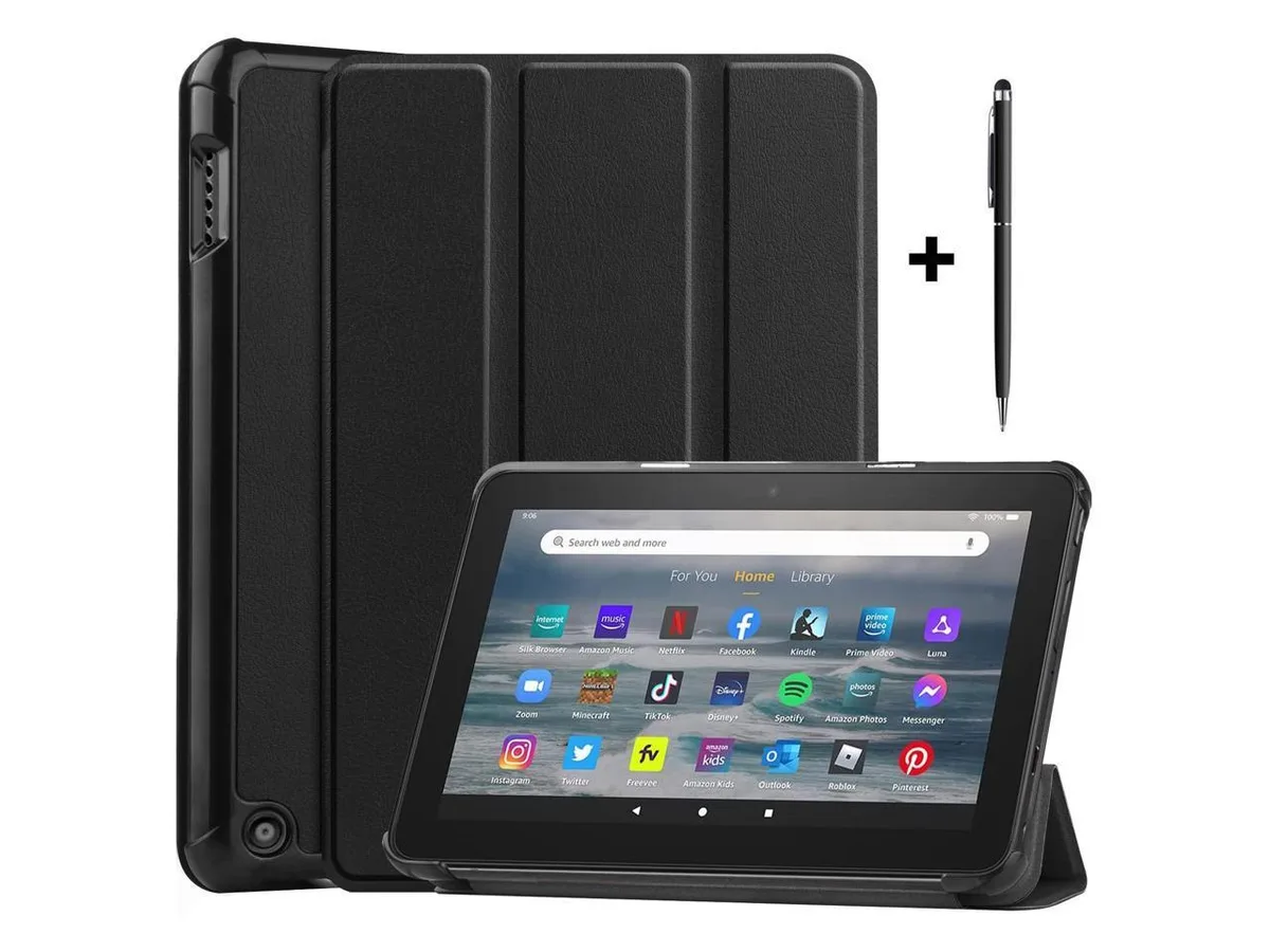BONAEVER BONAEVER Tri-fold Case for Fire 7 12th Gen 2022 with Stylus — product photo