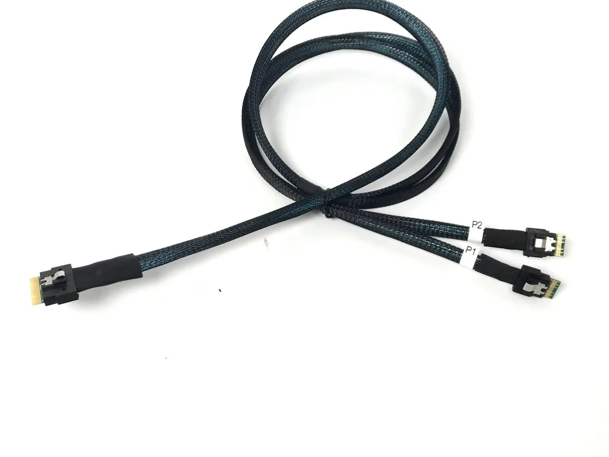Vszerda Vszerda SlimSAS 8i SFF-8654 to 2×4i Tri-Mode SAS SATA NVMe cable 1 Meter — product photo