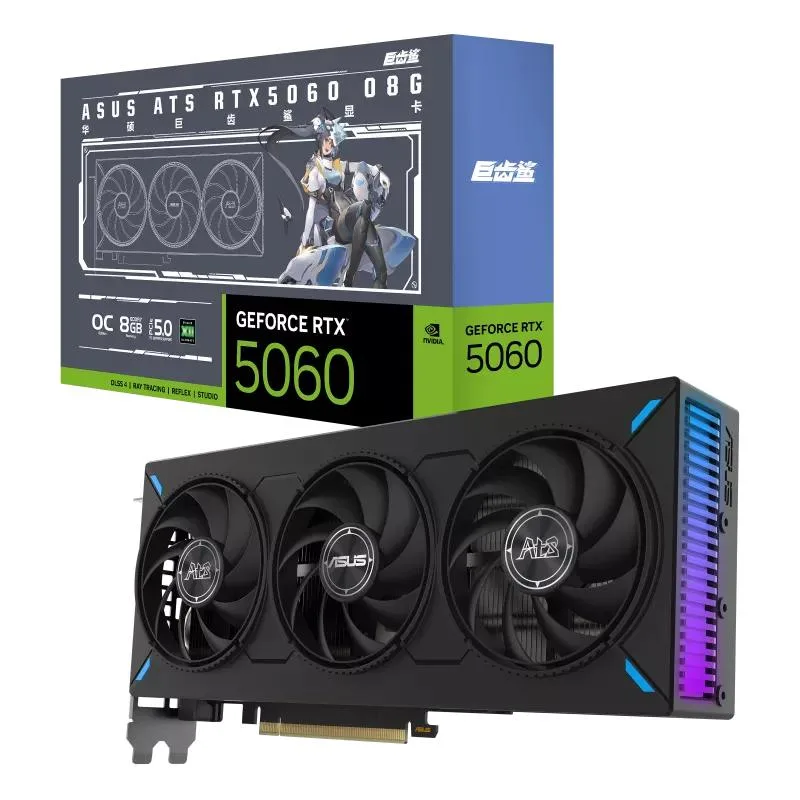 ASUS ASUS ATS GeForce RTX 5060 8GB GDDR7 graphics card OC edition — product photo