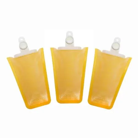 Three transparent fuel pump strainers in clear plastic packaging