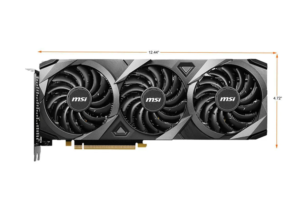 MSI MSI GeForce RTX 3060 Ti Ventus 3X OC LHR 8GB GDDR6 graphics card — product photo