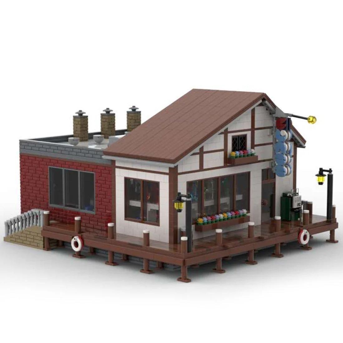 ZITIANYOUBUILD ZITIANYOUBUILD MOC-79551 Glass Shop 3312 Parts Building Set — product photo