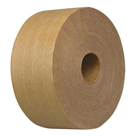 Roll of brown kraft paper tape 70mm wide 450ft long