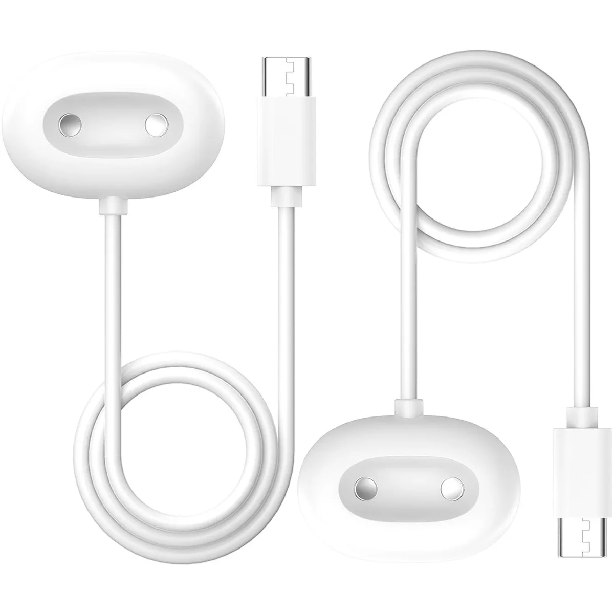  Eiavike Pixel Watch 4 Charger Dock 2-Pack White USB-C 41mm 45mm 2025 — product photo