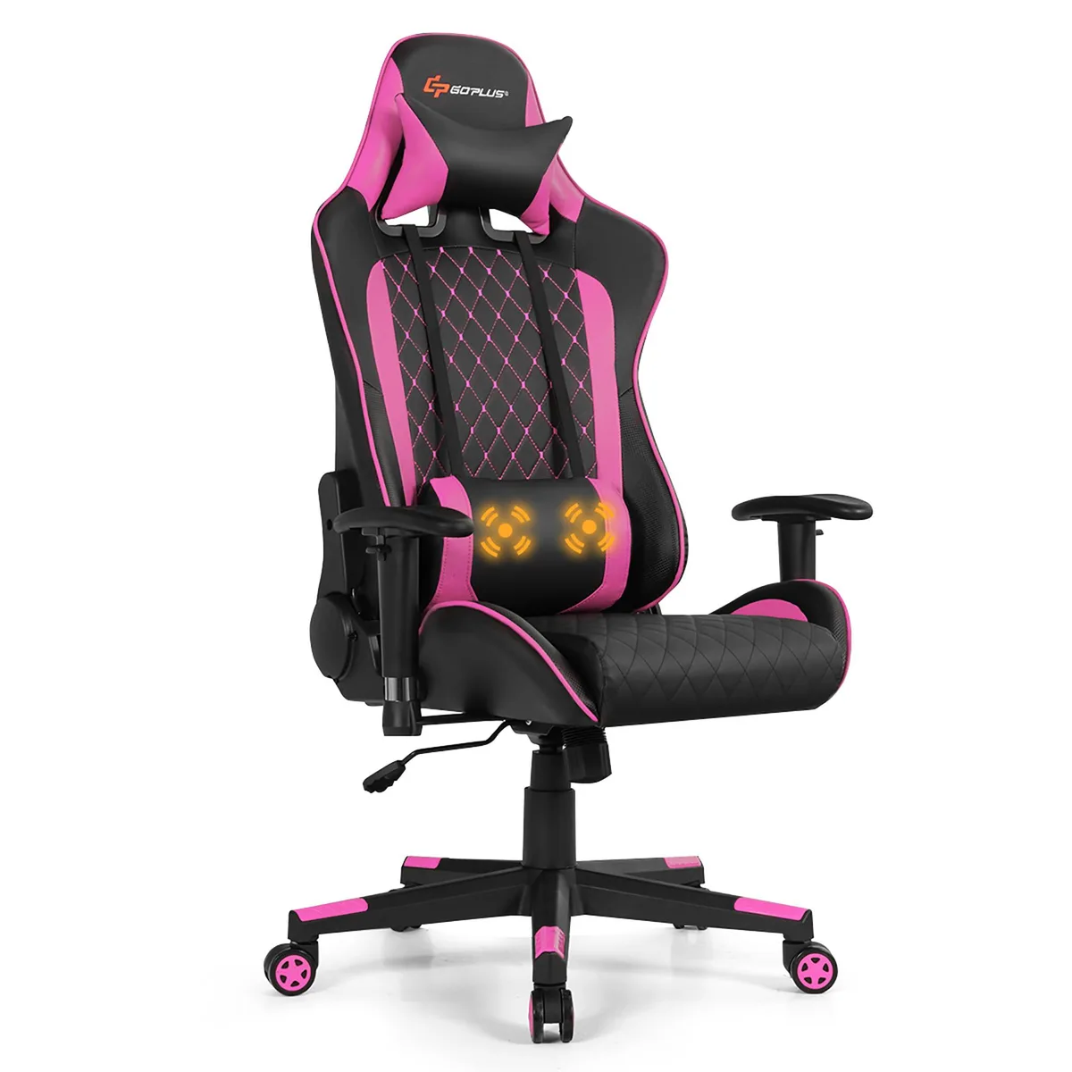 Costway Costway Massage Gaming Chair Blue — product photo