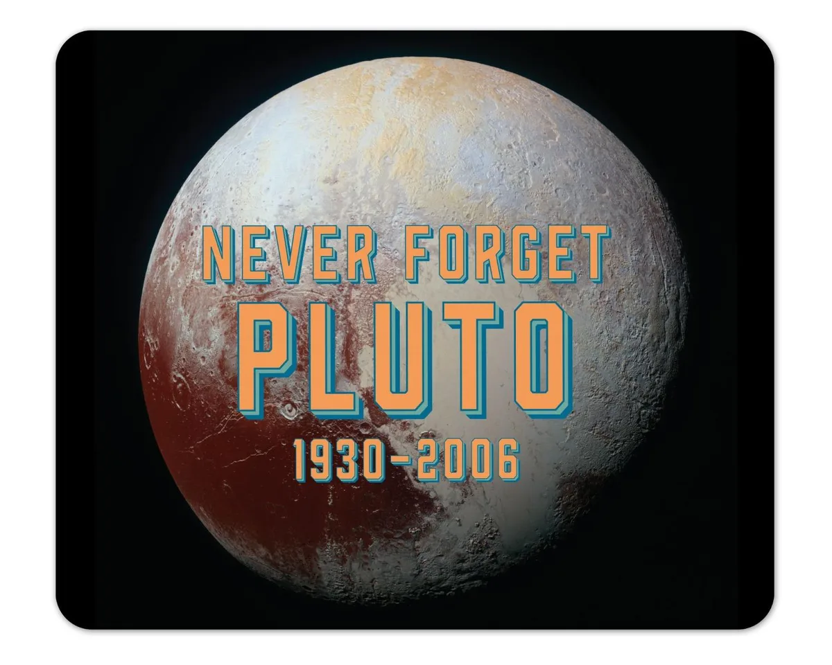 Future of Flight Future of Flight Pluto Never Forget Mouse Pad 7.75x9.25in 1/4in Thick — product photo
