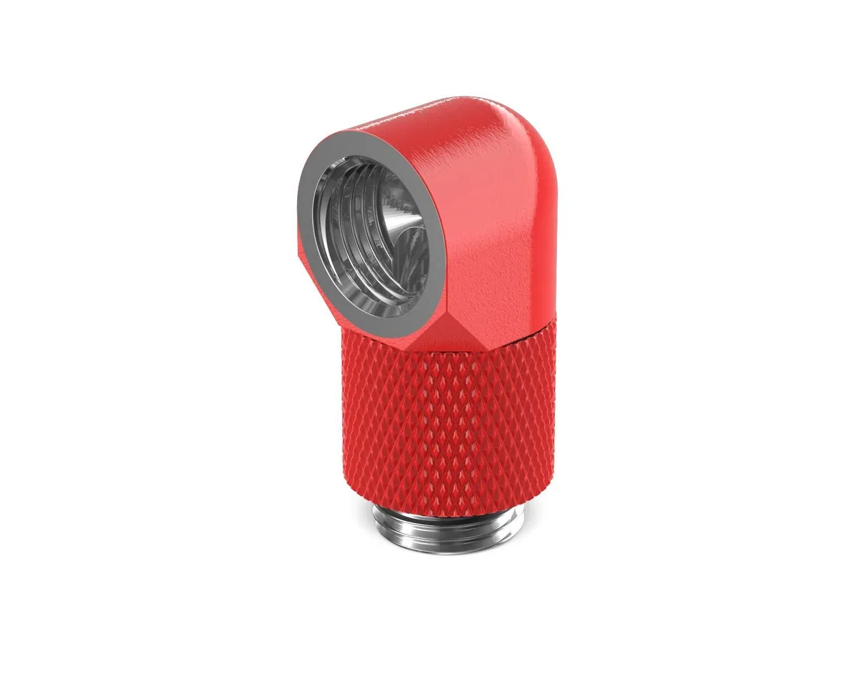 PrimoChill PrimoChill G1/4 90° Rotary 15mm Extension Elbow Fitting - Razor Red — product photo