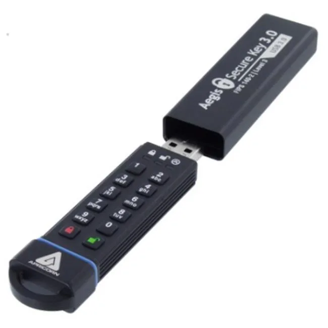 Apricorn Apricorn Aegis Secure Key 3.0 60 GB AES-XTS 256-bit portable hard drive — product photo