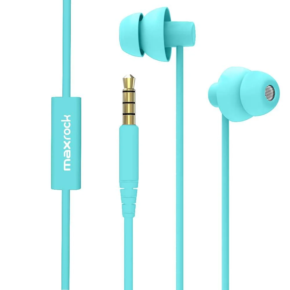  MAXROCK SB-22 Wired In-Ear Earbuds Acid Blue — product photo