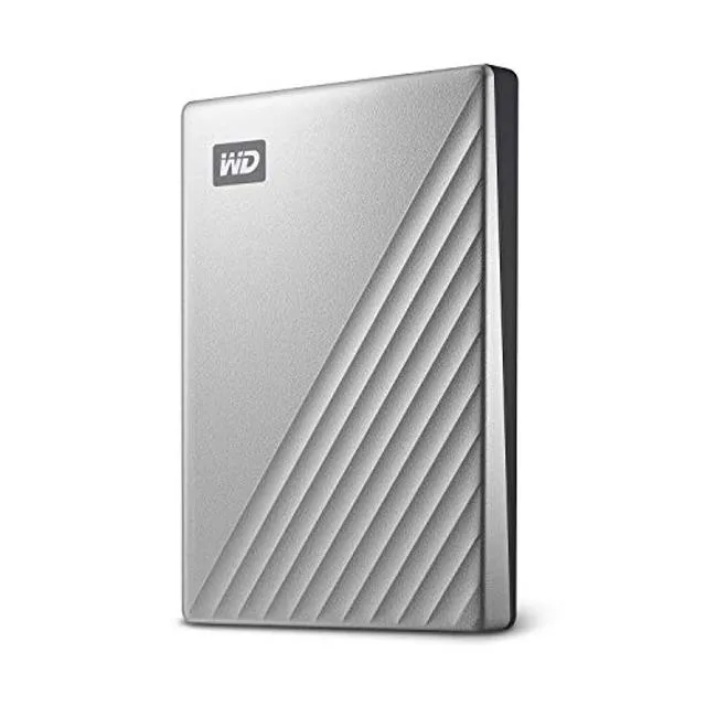 Western Digital Western Digital 2TB My Passport Ultra Silver portable hard drive — product photo