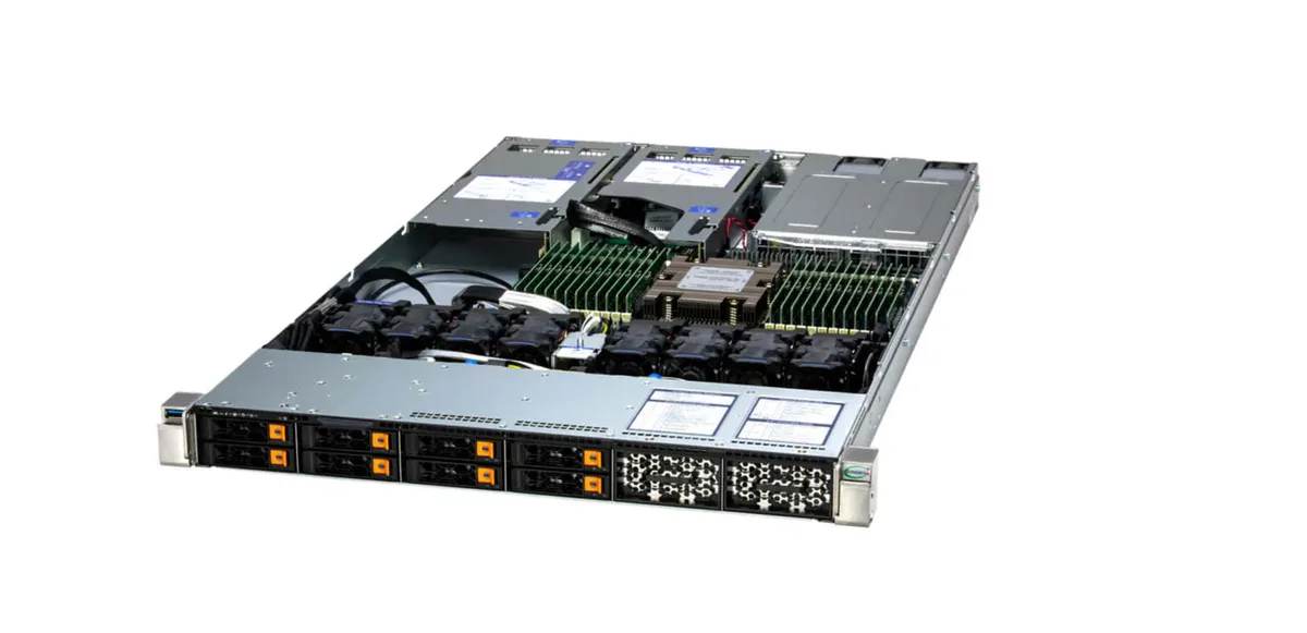 Supermicro Supermicro AS -1115HS-TNR-G1 1U rack server EPYC 9454P 48C 384GB DDR5 960GB NVMe — product photo