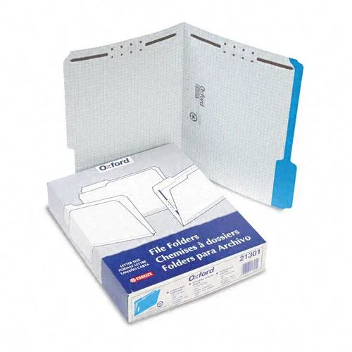 Esselte Esselte Pendaflex Letter-Size Fastener Folders Blue 1/3 Cut 11 pt 50 Box — product photo