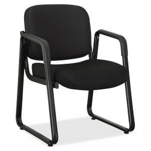 Lorell Lorell 84576 Guest Chair 24x26x33 Black Fabric office furniture — product photo