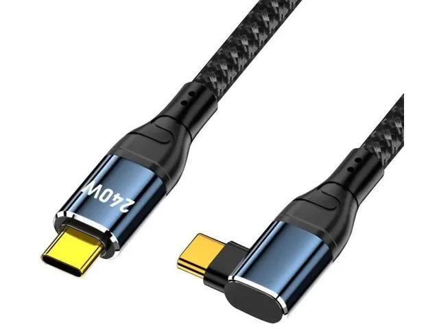 Manw Manw 0.5M Right Angle USB-C to USB-C Cable 240W 480Mbps — product photo
