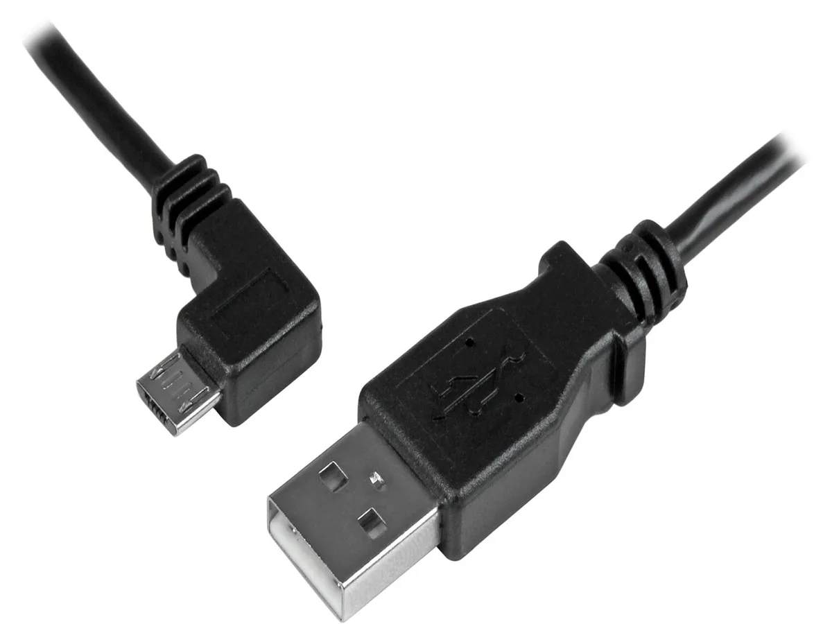 STARTECH STARTECH USBAUB2MLA 6 ft left-angle Micro-USB to USB-A cable 24 AWG — product photo