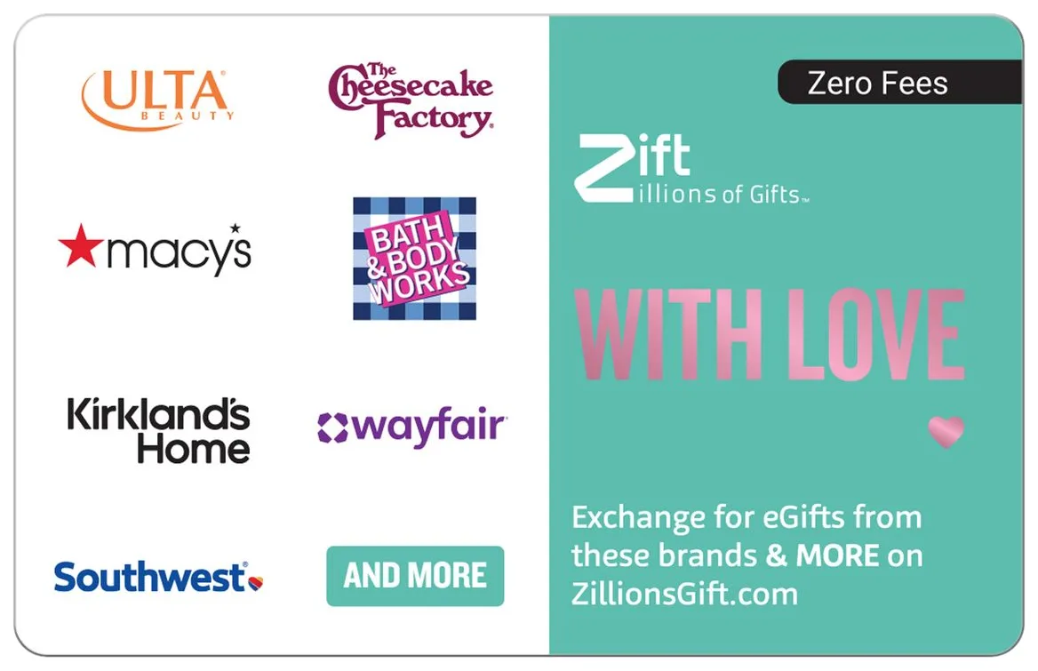 Zift Zillions of Gifts Zift Zillions of Gifts ZFT-D-V-11_2500 $25 Specialty Retail — product photo