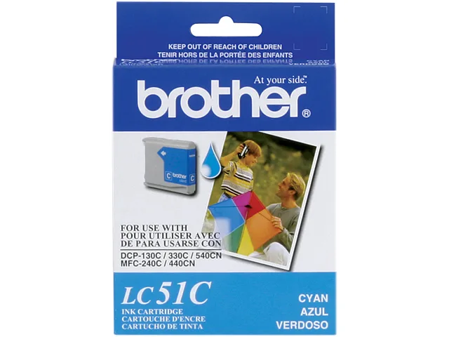 Brother Brother LC51C Cyan Ink Cartridge 400 Pages — product photo