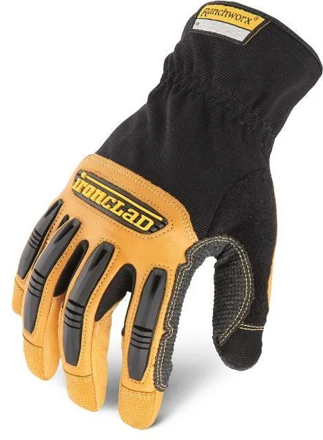 Ironclad Ironclad Ranchworx Mechanics Gloves Goatskin Black/Tan Size S — product photo