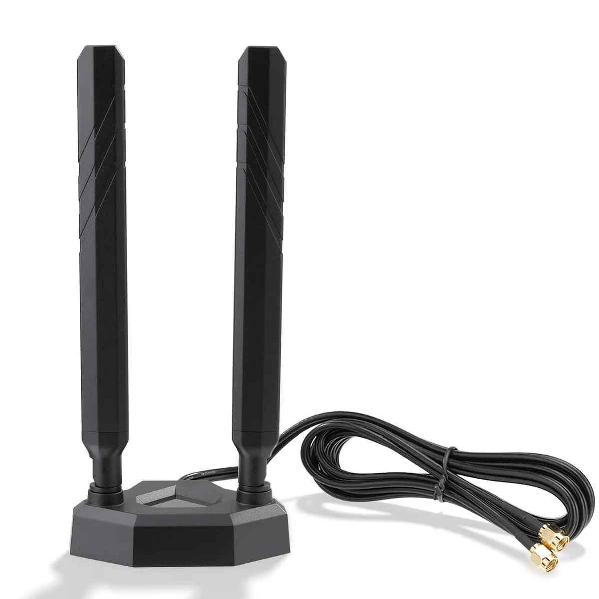  Eightwood EWAN0113 Tri-Band WiFi 7 Antenna RP-SMA Magnetic Base 6.5ft Cable — product photo
