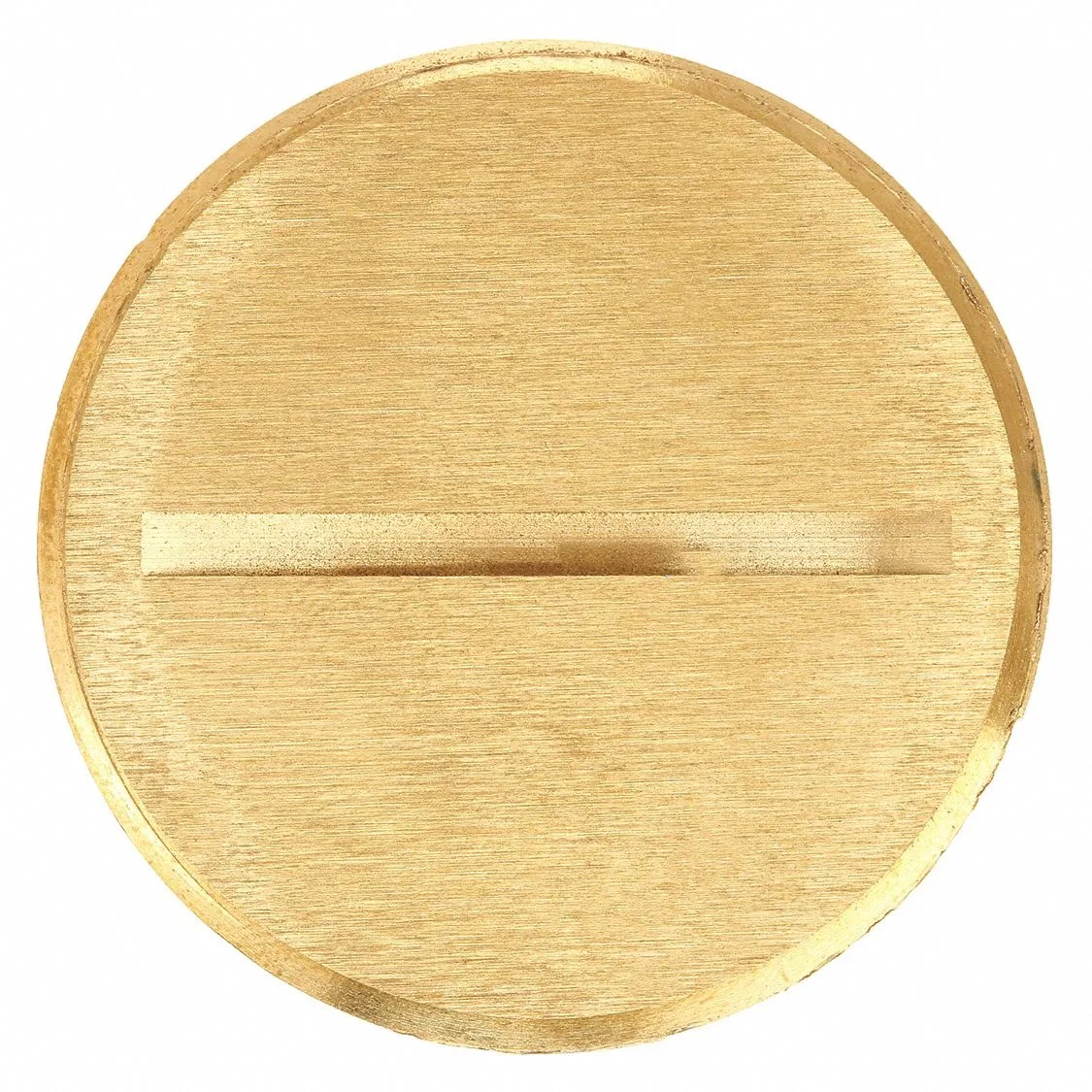 Round brass flush plug insert S5007
