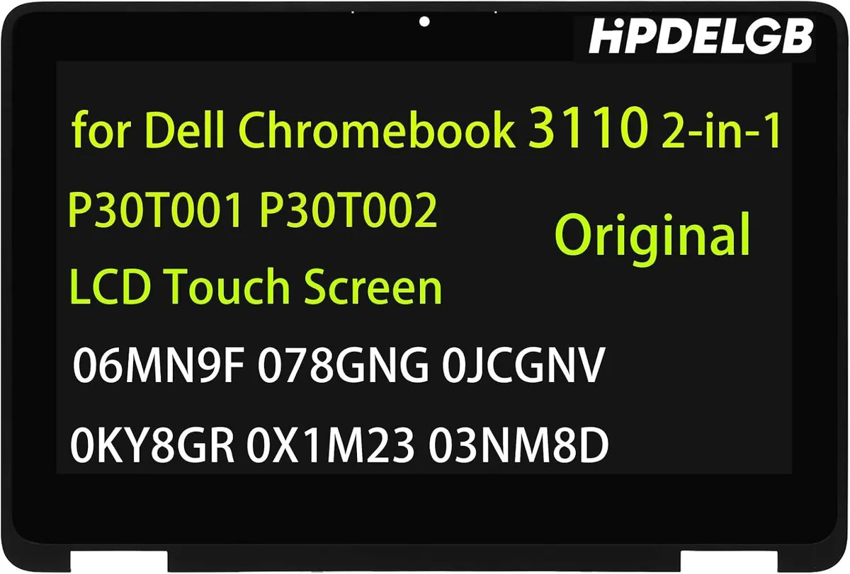 NUOLAISUN NUOLAISUN Replacement Screen for Dell Chromebook 3110 2-in-1 1366x768 IPS Touch Digitizer Assembly Bezel — product photo
