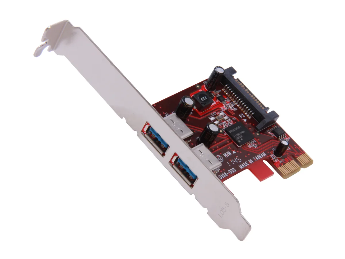 iStarUSA Inc. iStarUSA Inc. SAGE-PCIE-2U3 PCI to 1394 / USB expansion card 2x USB 5.0 Gbps — product photo