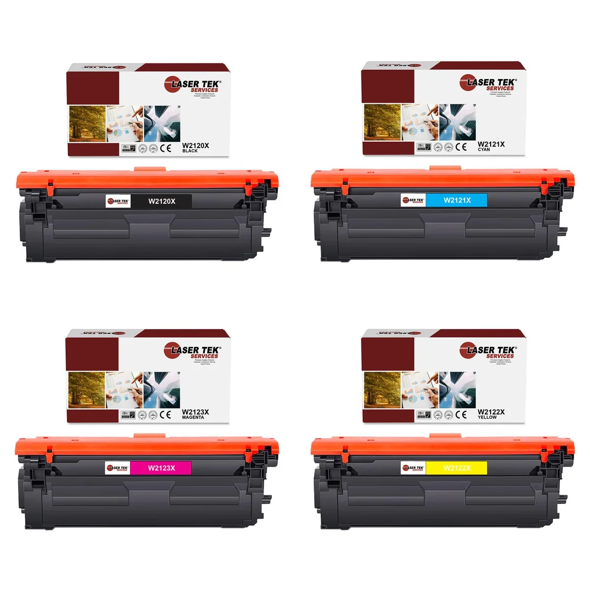 Laser Tek Services Laser Tek Services 212X 4-Colour Toner Cartridge Pack — product photo