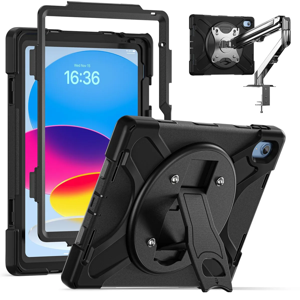 BONAEVER BONAEVER A3354 iPad 10/11 Gen 10.9/11" Shockproof Case 360° VESA 75mm — product photo