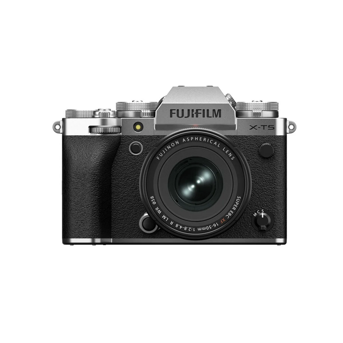 FUJIFILM FUJIFILM X-T5 40.2MP compact mirrorless camera with XF 16-50mm f/2.8-4.8 R LM WR lens — product photo