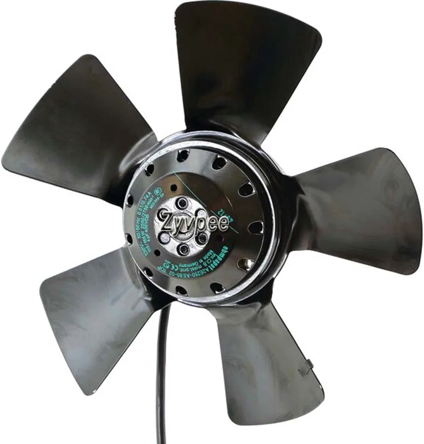 Zyvpee Zyvpee A2E250-AE65-02 M2E068-DF 250mm 230Vac 50/60Hz 0.51/0.74A class B IP44 ac axial industrial cooling fan — product photo