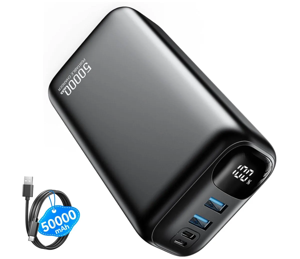 PIFFA P5 50000mAh 22.5W Power Bank Dark — product photo
