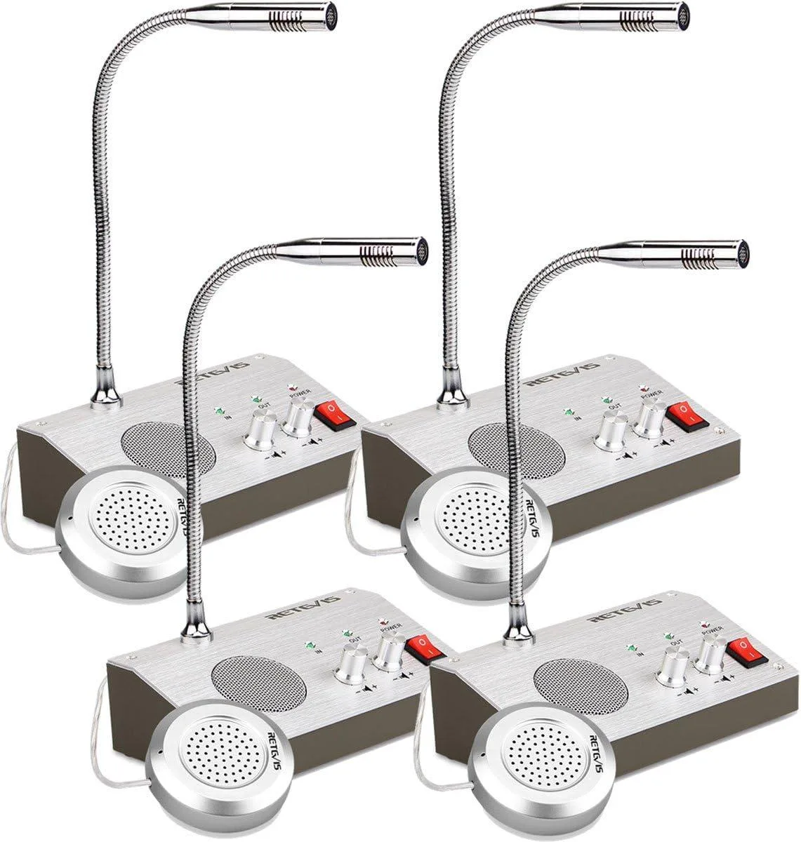 Retevis Retevis RT-9908 Window Speaker System (4 Pack) — product photo