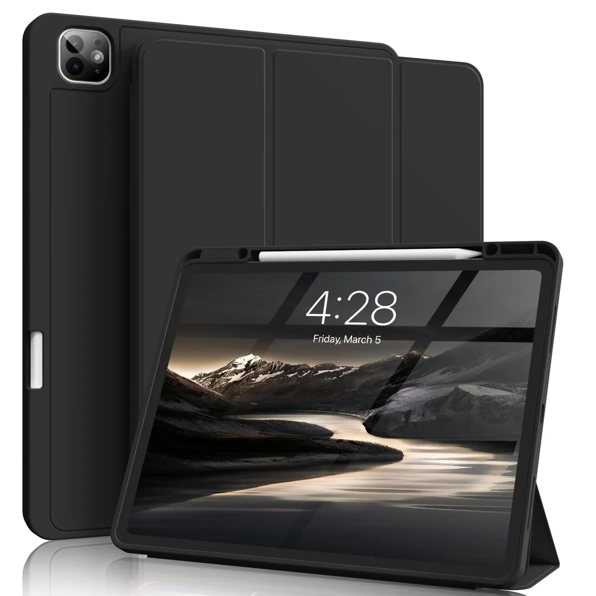 ALSEYE ALSEYE A3362/A3359 2 in 1 accessory for iPad Pro 13 inch 2024 2025 Black — product photo