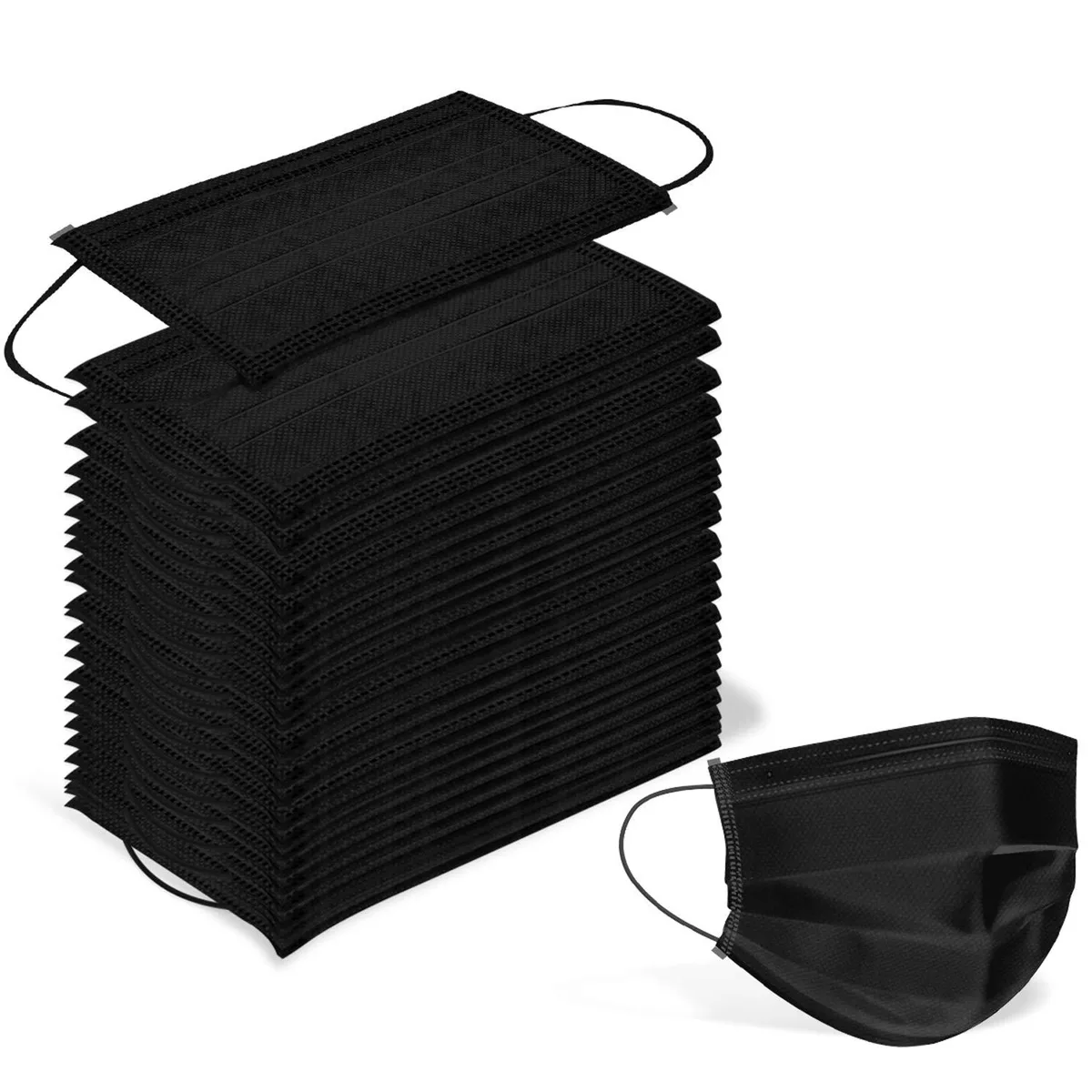 Wecolor Disposable Mask P100 100 Pack Black — product photo