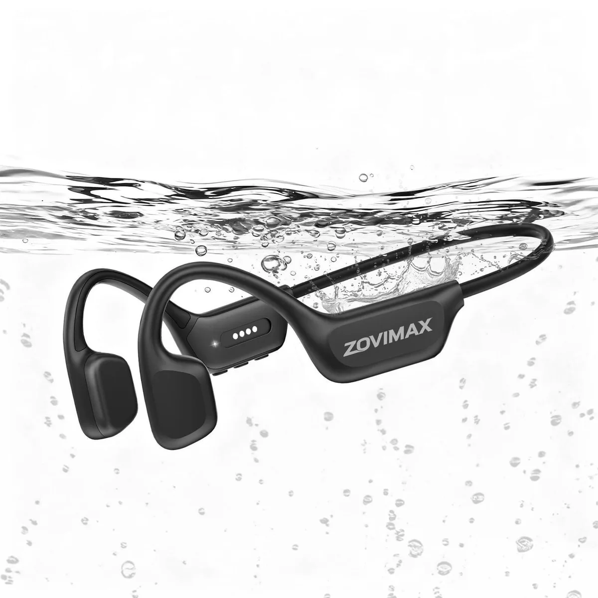  ZOVIMAX X7 MAX Bone Conduction Headphones Black 8GB 12h Bluetooth 6.0 IPX8 — product photo