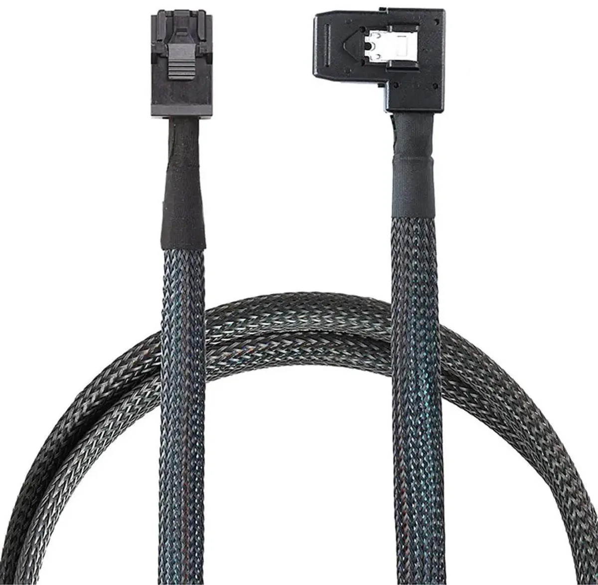 SMUGDESK SMUGDESK 0.5M Mini SAS HD SFF8643 4i to SAS SFF8087 Right Angle Cable — product photo