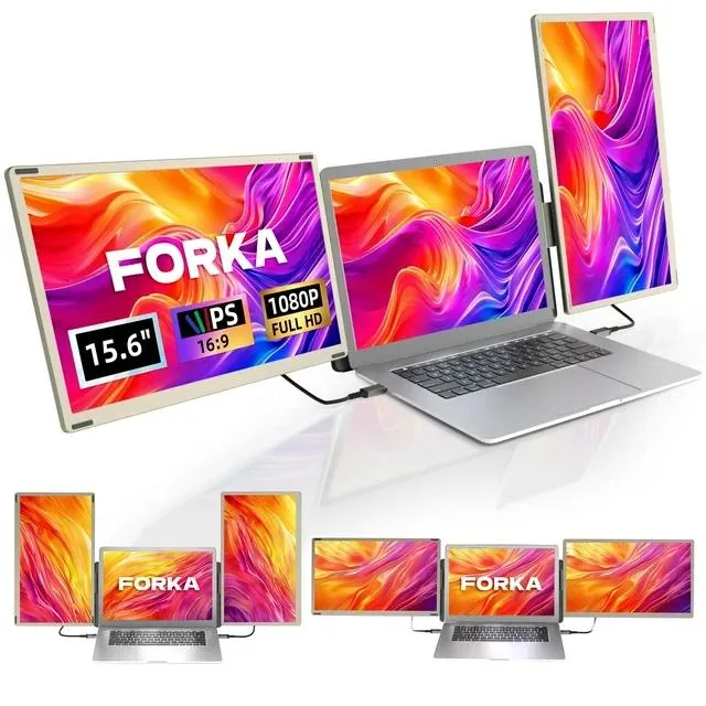 FORKA FORKA 15.6" Triple Portable Monitor 1080P IPS 300 nits 2.1 lbs — product photo