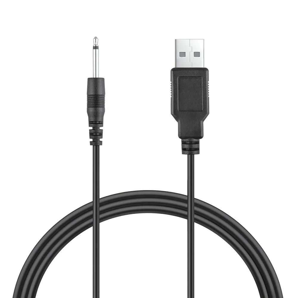 ABLEGRID ABLEGRID 3ft Black USB DC Charger Cable for LuLu Wand Massager — product photo